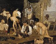 Max Liebermann At the swimming bath painting